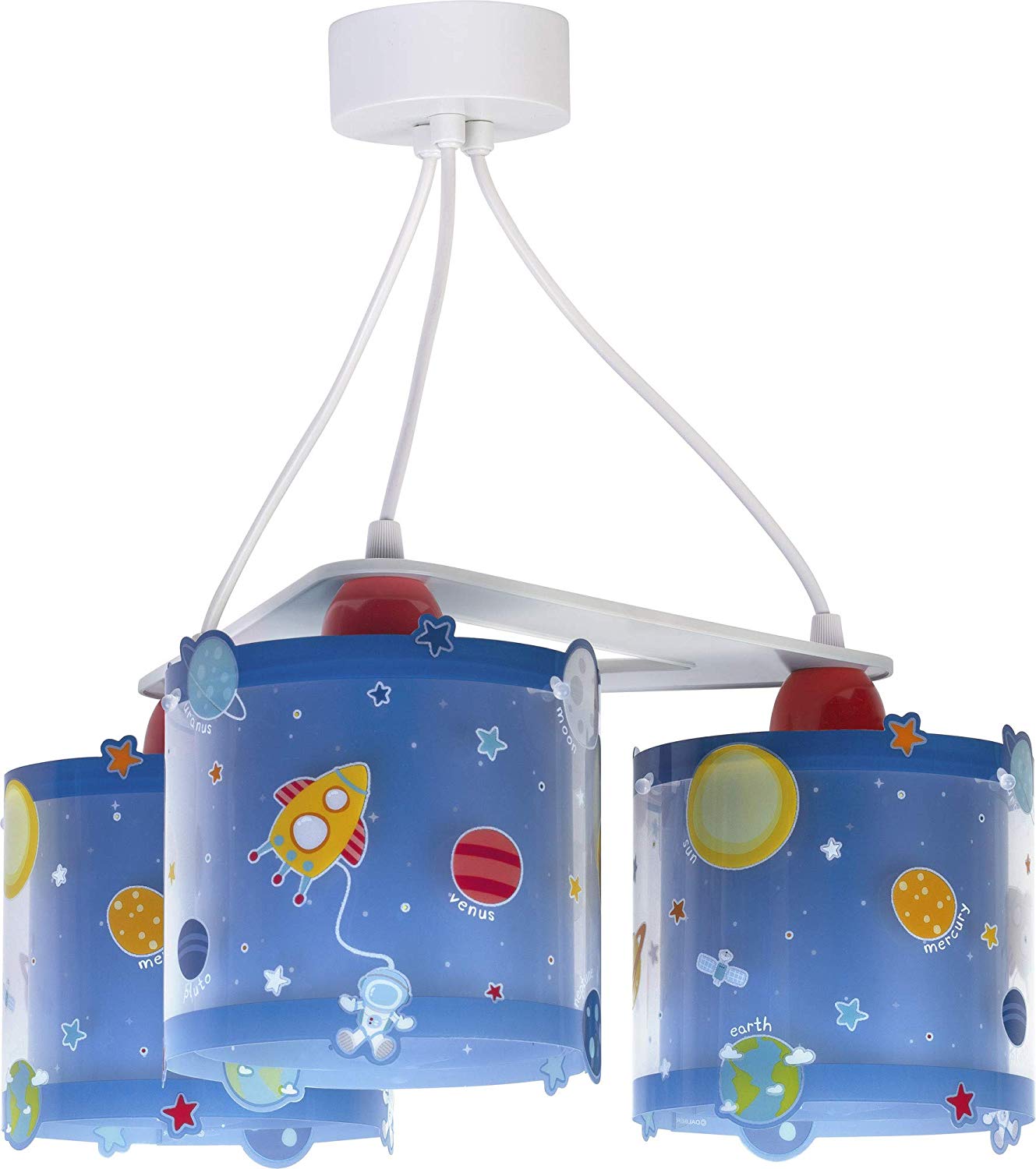 Lampa sufitowa 3 światła Planets - Planety Układ Słoneczny dla dzieci