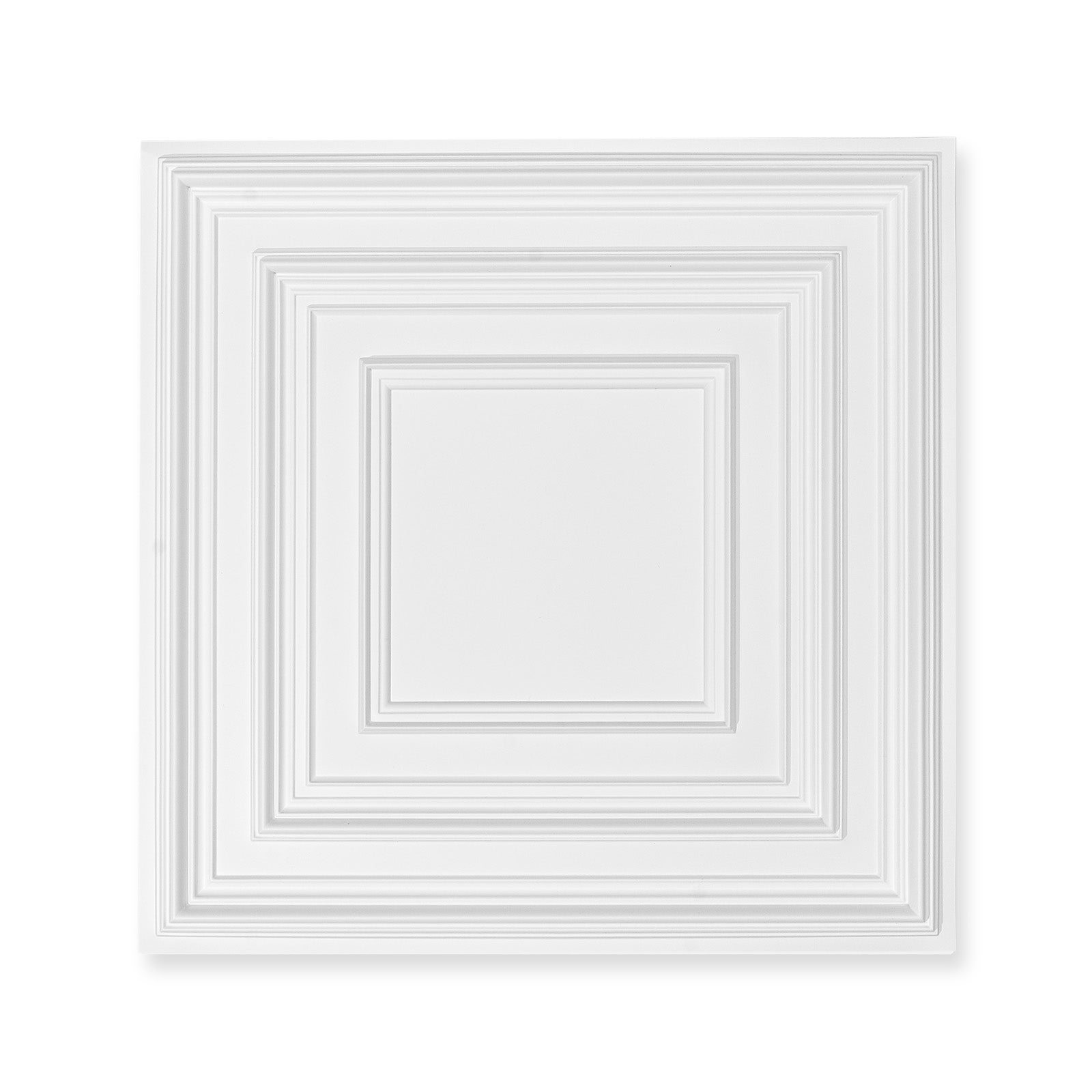 Dalles de Plafond PVC VEVOR, Lot de 12, Plaques Décoratives 605 x 605 mm à Coller, Revêtement Blanc Texturé 3D - 8