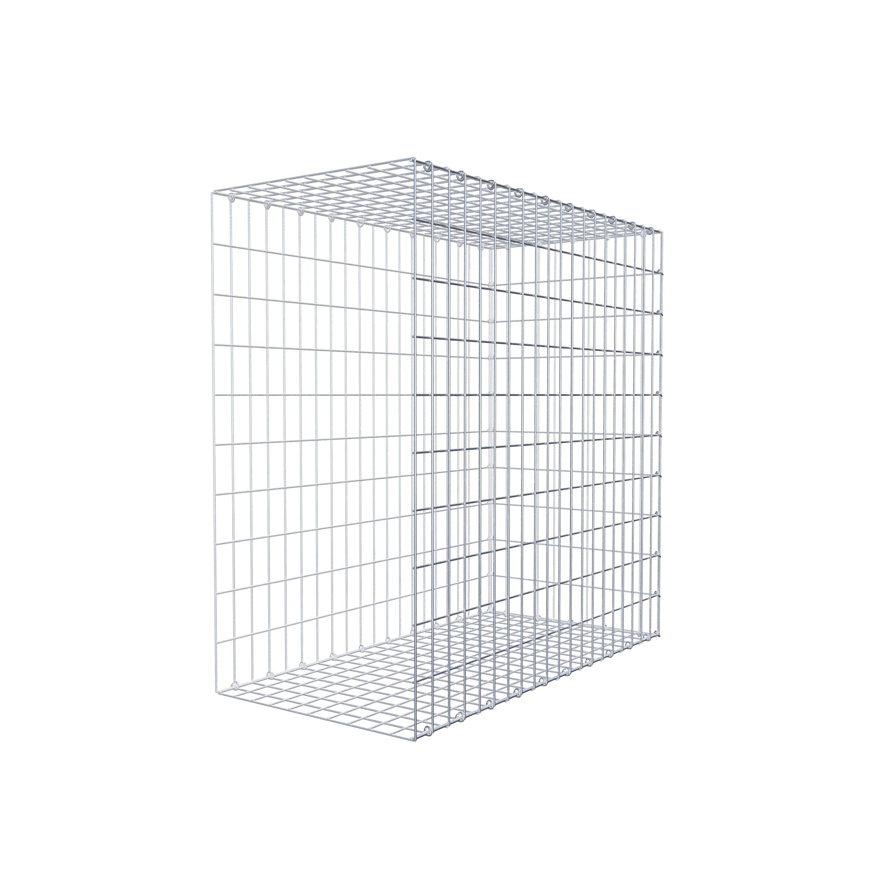 Gavión para alargar en acero galvanizado 100x100x50cm (LxAxP), malla 5 x 10cm, Anillo en C, sin rejilla frontal - 5