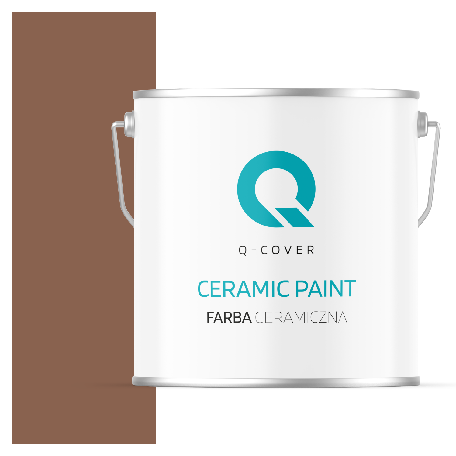 Farba Ceramiczna Do Ścian i Sufitów Q-Cover Czekoladowy H4515 Głęboki Mat 5L