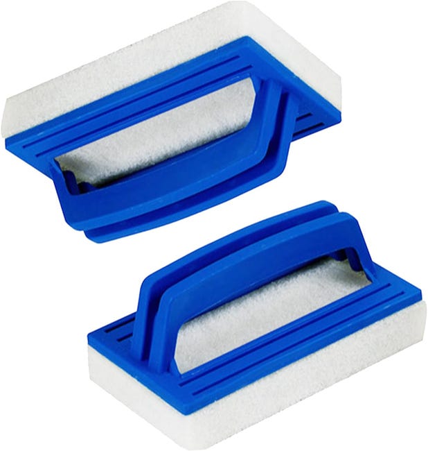 Szczotka do czyszczenia dna basenu, szczotka gąbkowa do czyszczenia basenu z uchwytem, 2 szt.