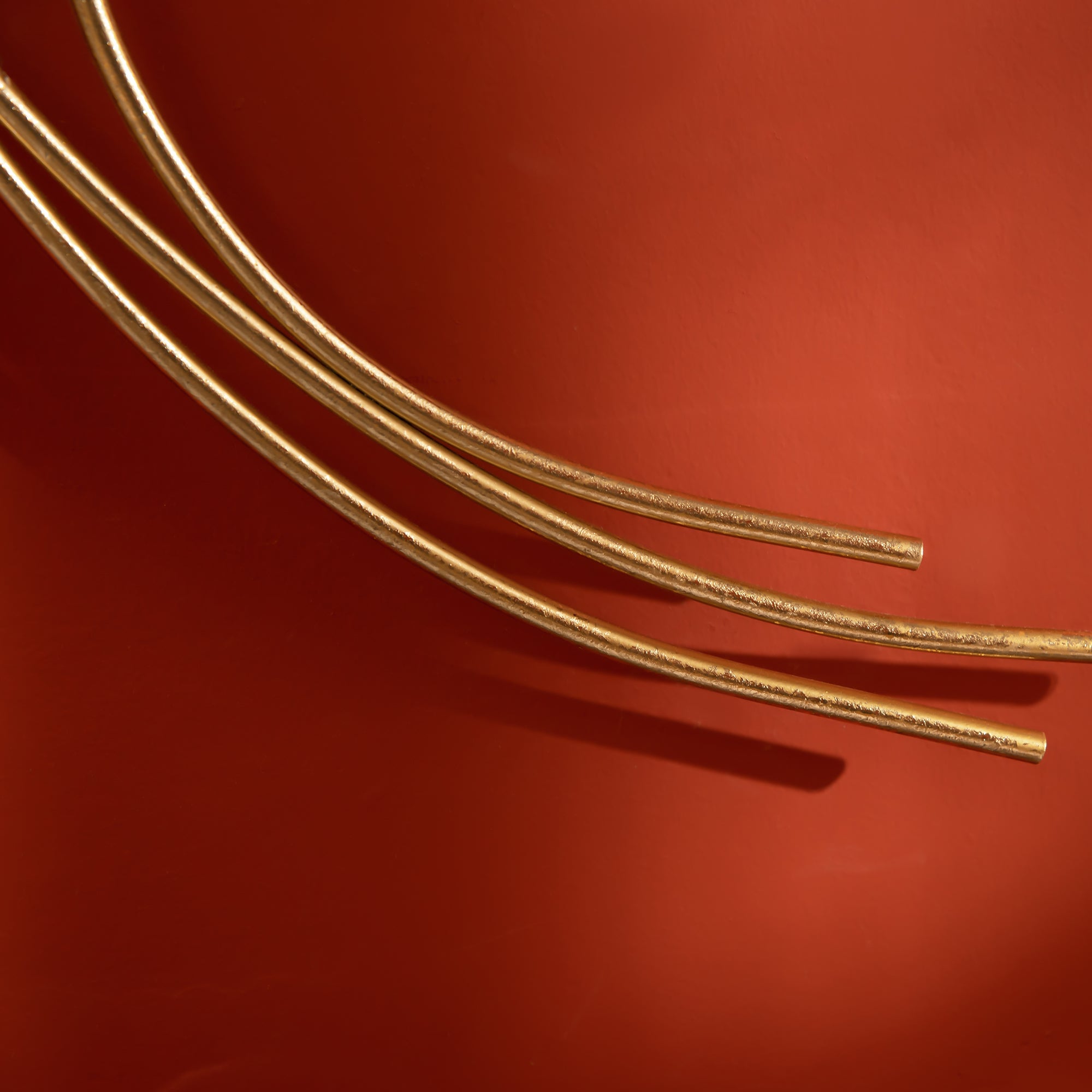 HOMCOM Decorazione Murale 3D in Metallo, Wall Art Dorata con Foglie di Ginkgo 138x70cm - 8