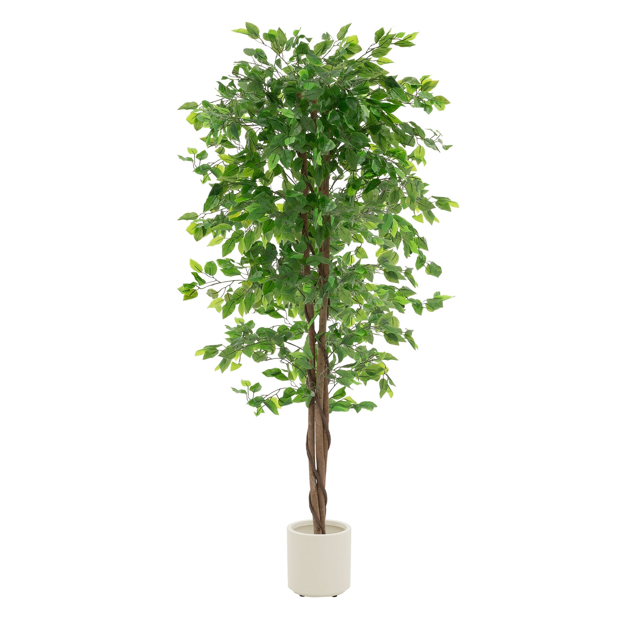 ML-Design sztuczna roślina ficus 180 cm duża jak żywa roślina doniczkowa realistyczny pień dekoracyjna roślina do biura balkonu łatwa w pielęgnacji