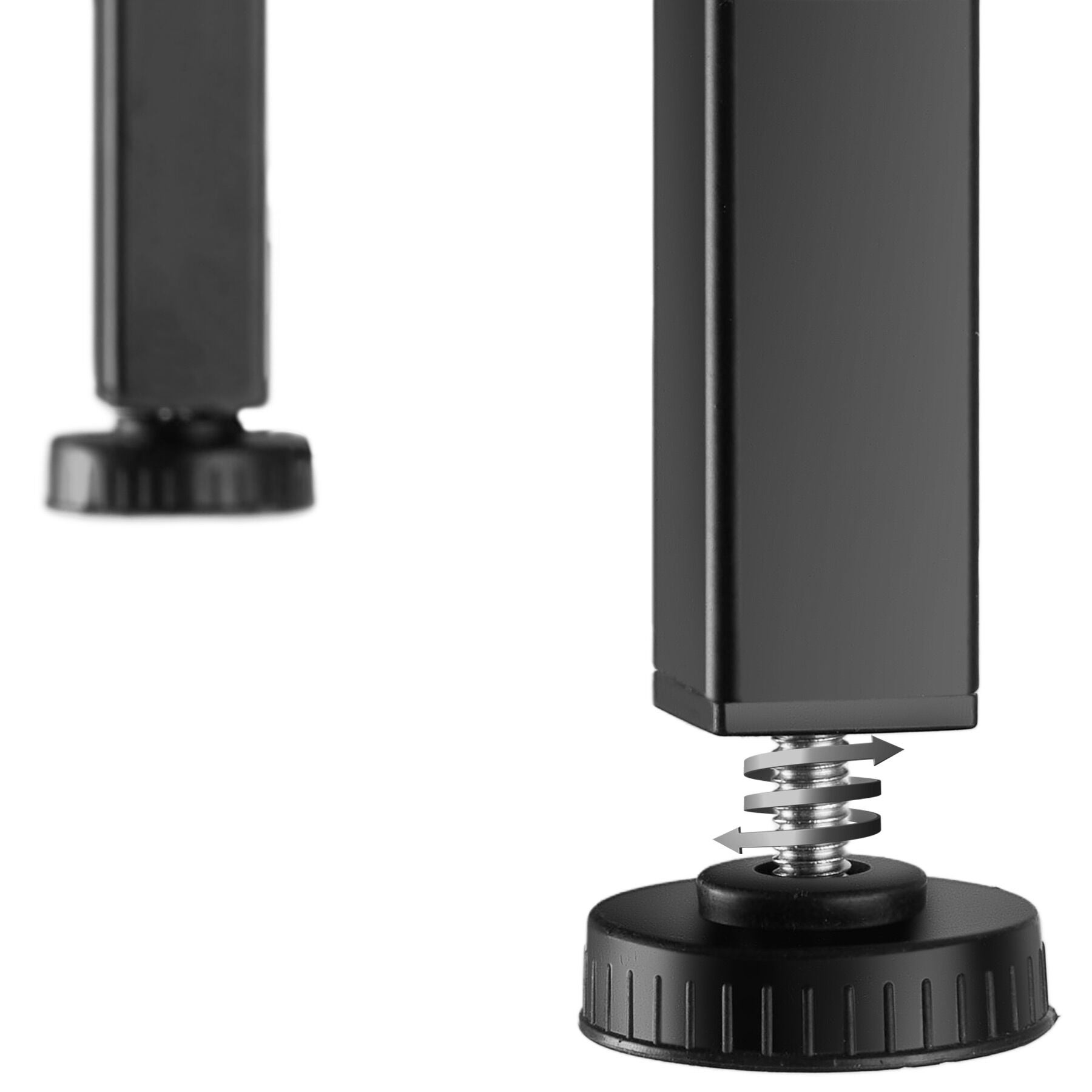 Tectake 2 tabourets de bar Poole - Bois foncé industriel, rustique - 6