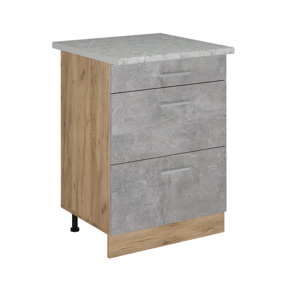 Vicco Szafka dolna do kuchni R-Line, Beton, 60 cm BR Marmur