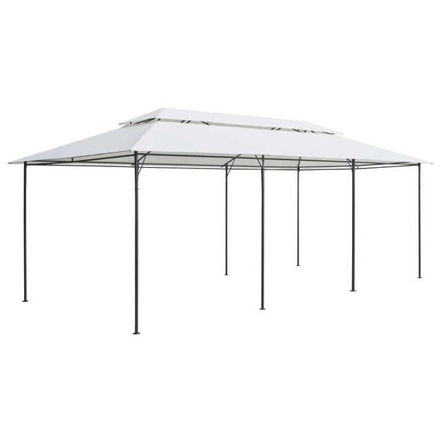 Gazebo da Giardino | Gazebo da Esterno 600x298x270 cm Bianco 180g/m² CFW94223