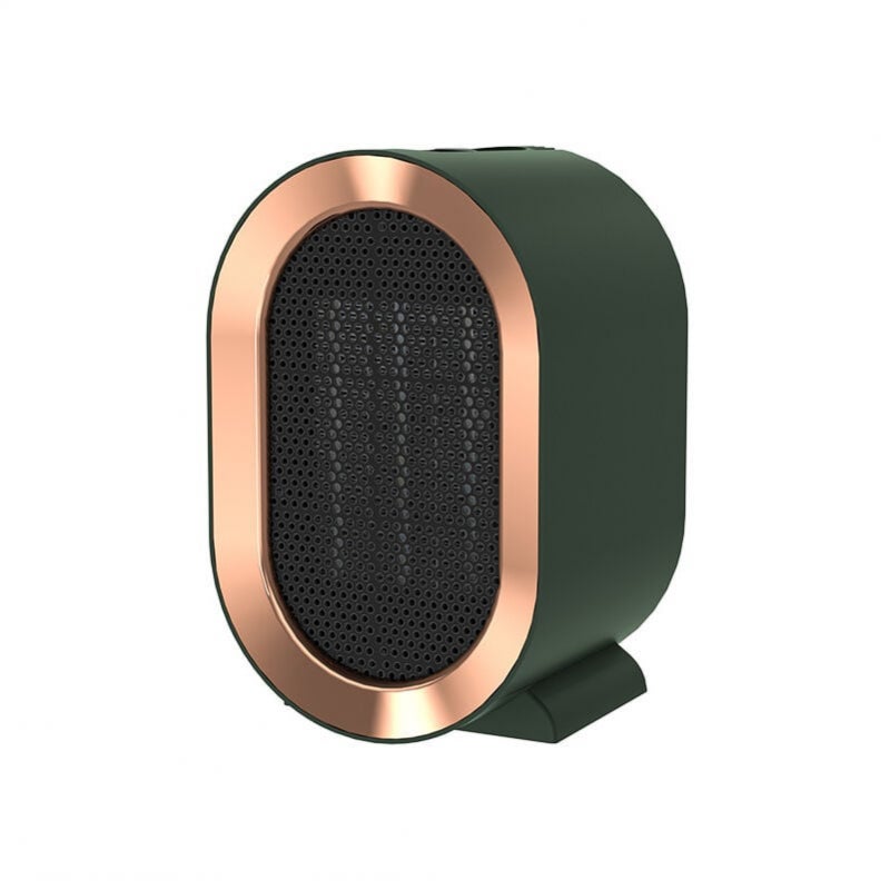 Miniaturowy, przenośny ceramiczny termowentylator do łazienki, cichy, do domu i biura, 1200 W, zielony