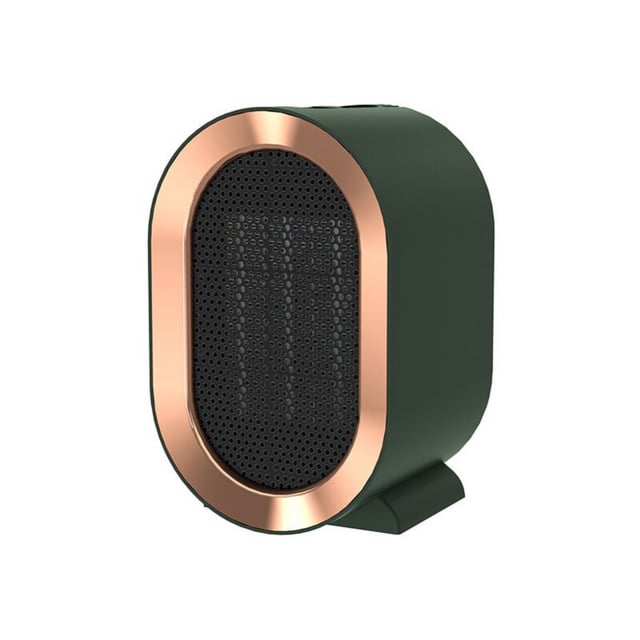 Mini radiateur soufflant portable en céramique pour salle de bain 1 200 W, idéal pour la maison et le petit bureau,vert