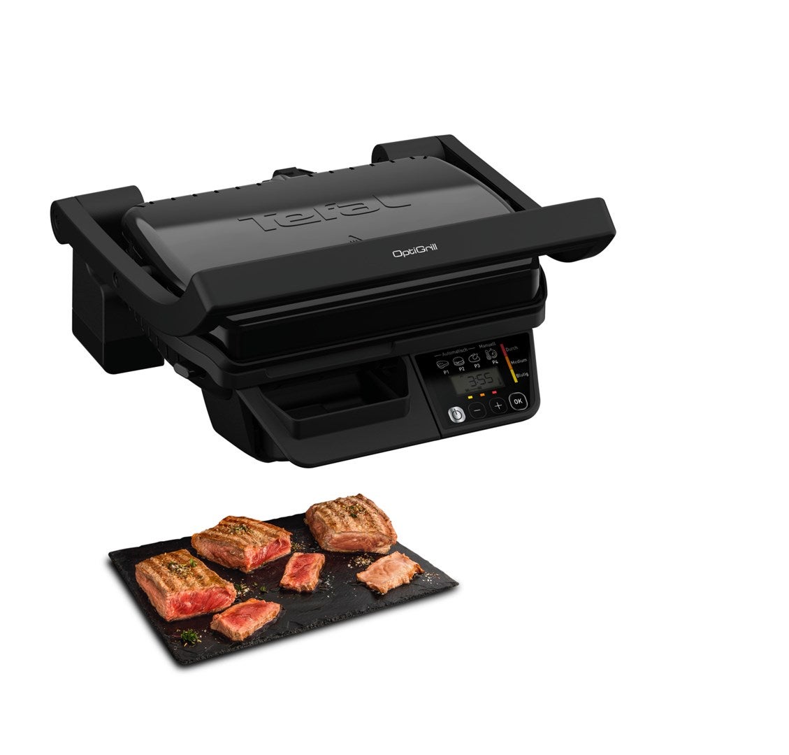 Tefal  Parrilla Eléctrica Gc7p08 Optigrill1 Negro , Leroy Merlin