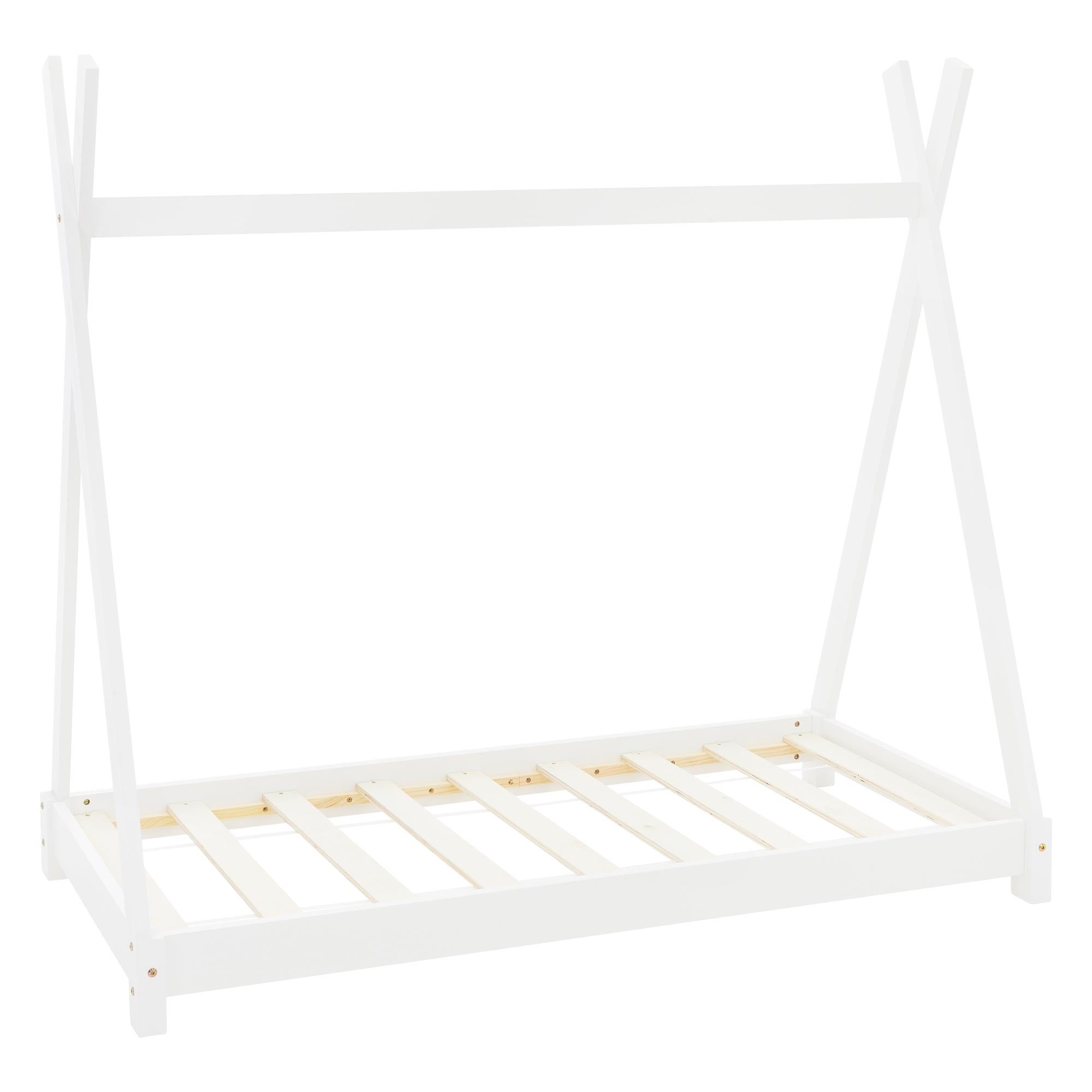 ML-Design Lit Enfant Tipi 80x160 cm Rose avec Matelas à Mousse Froide