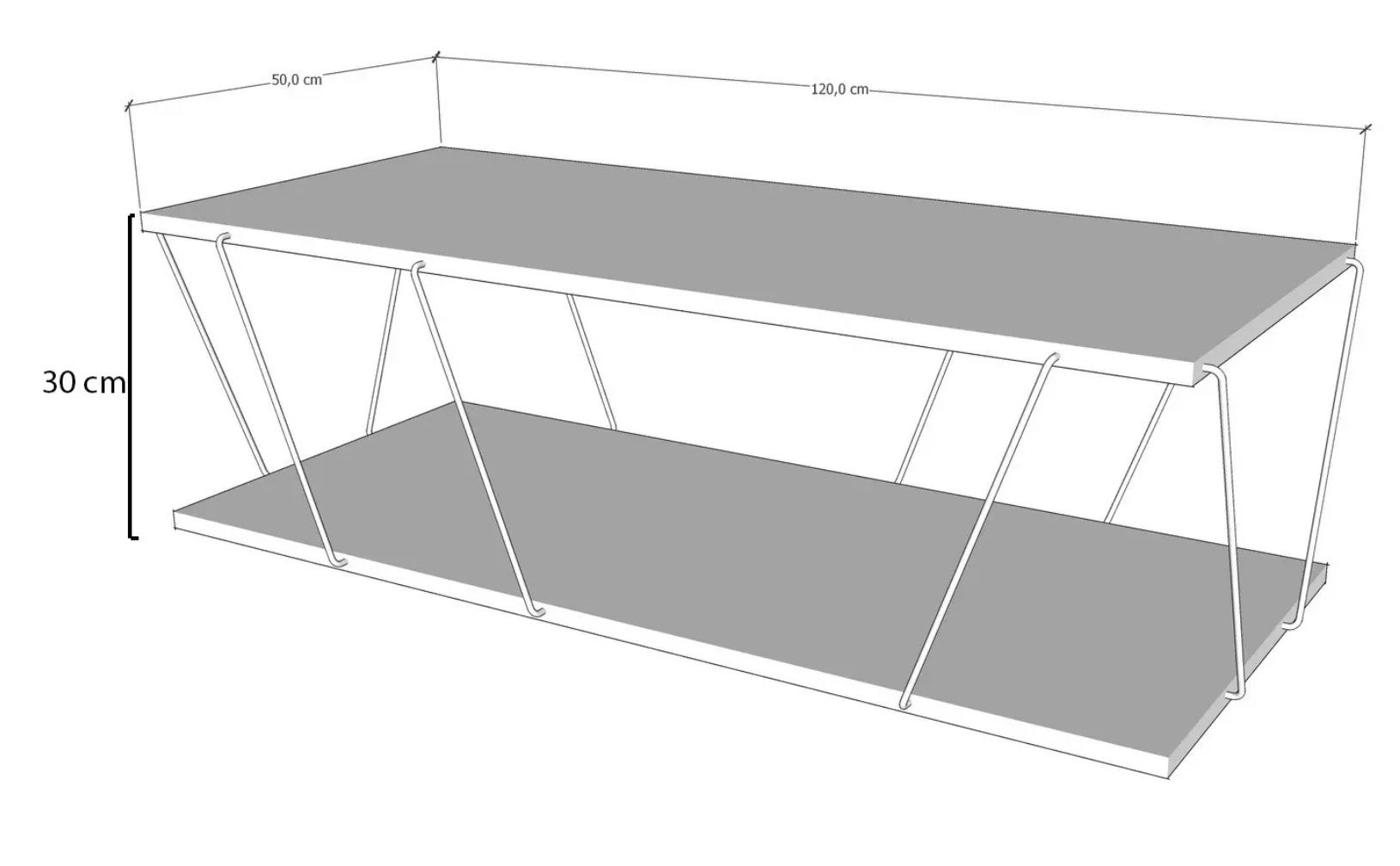 Table basse Milanda Métal Noir et Bois Naturel - 7