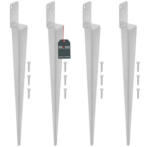 Enfonceur De Pied De Poteau De Jardin - 89 X 180 Mm - Outil Robuste Pour Installation Rapide