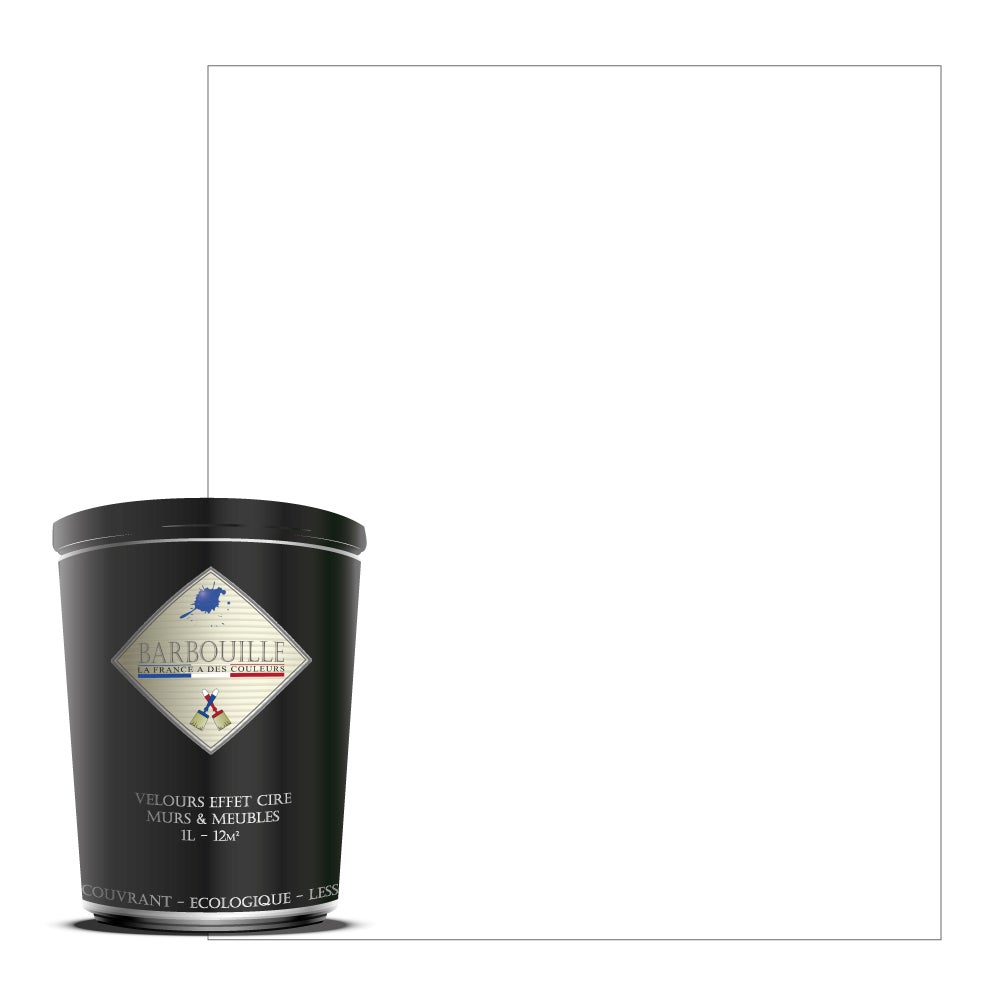 Peinture Acryl. lessiv. murs & plaf. - MAT 1L Blanc - Bangkok | Leroy Merlin