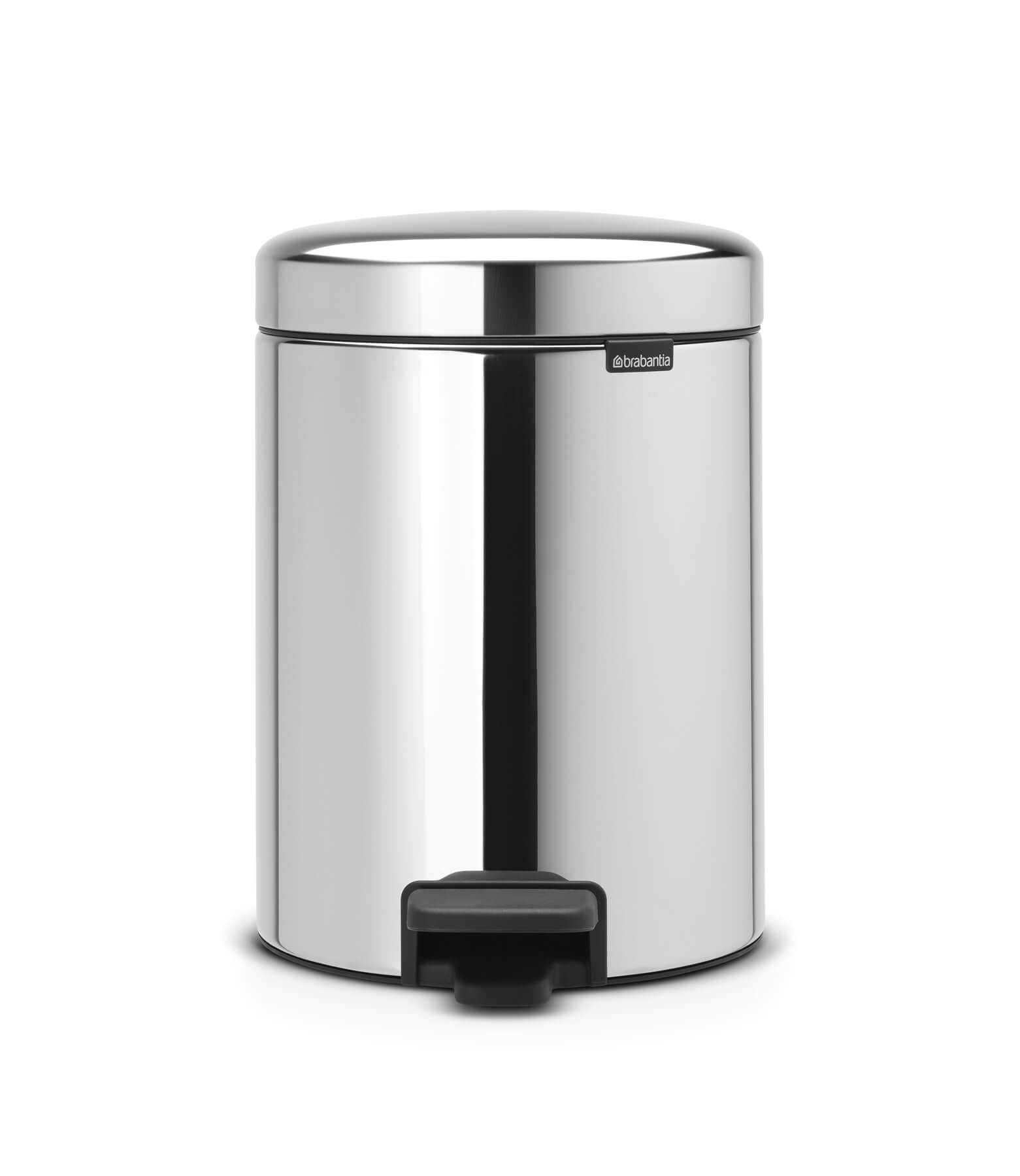 Poubelle de salle de bain Newicon grise 5L - 5