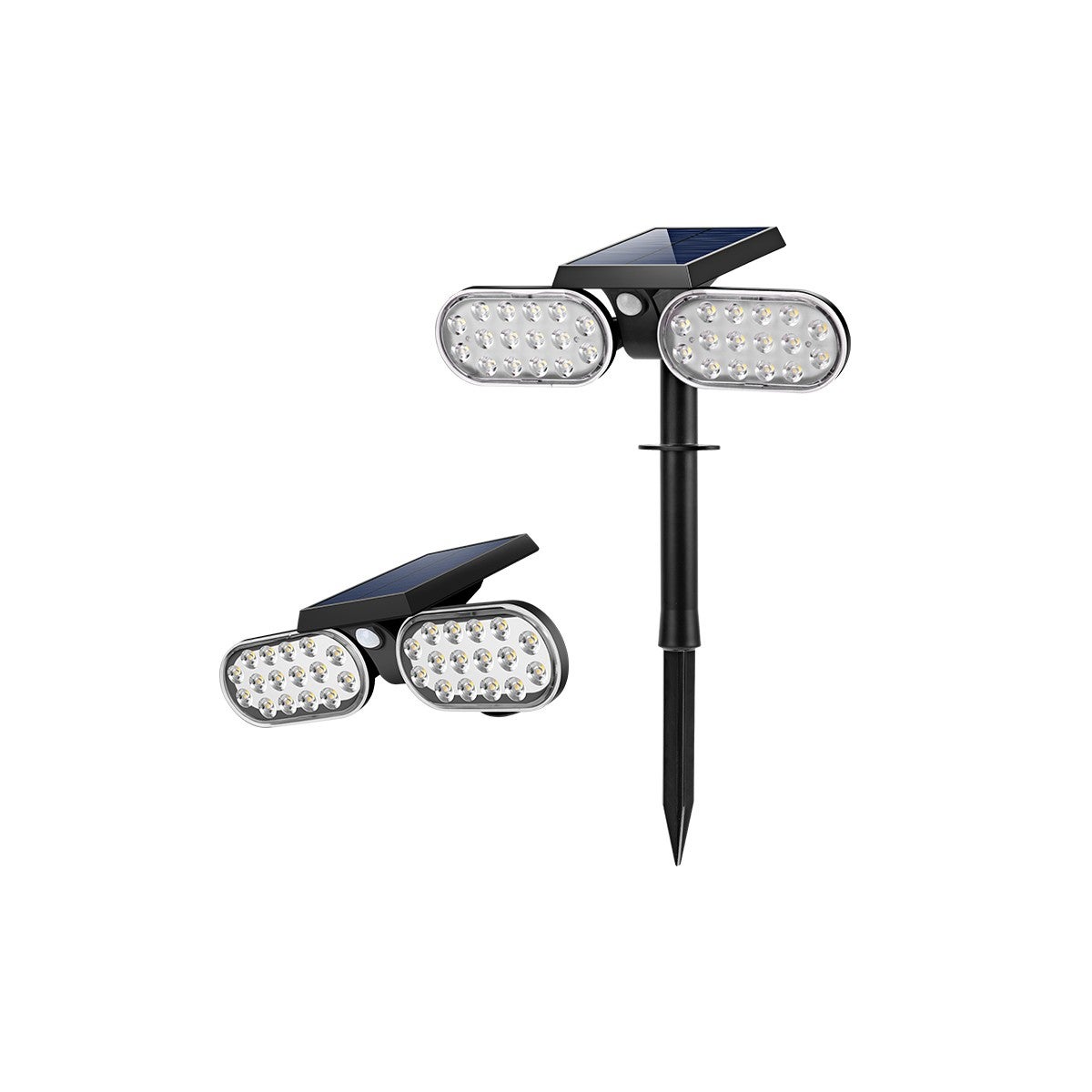 Solar Spotlight Pica Outdoor, 2 reflektory, regulowany obrót o 360 stopni. Światło 6000K
