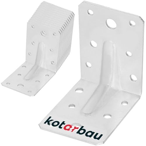 12x kątownik wzmocniony 75x75x55 mm ciesielski łącznik montażowy do drewna - KOTARBAU