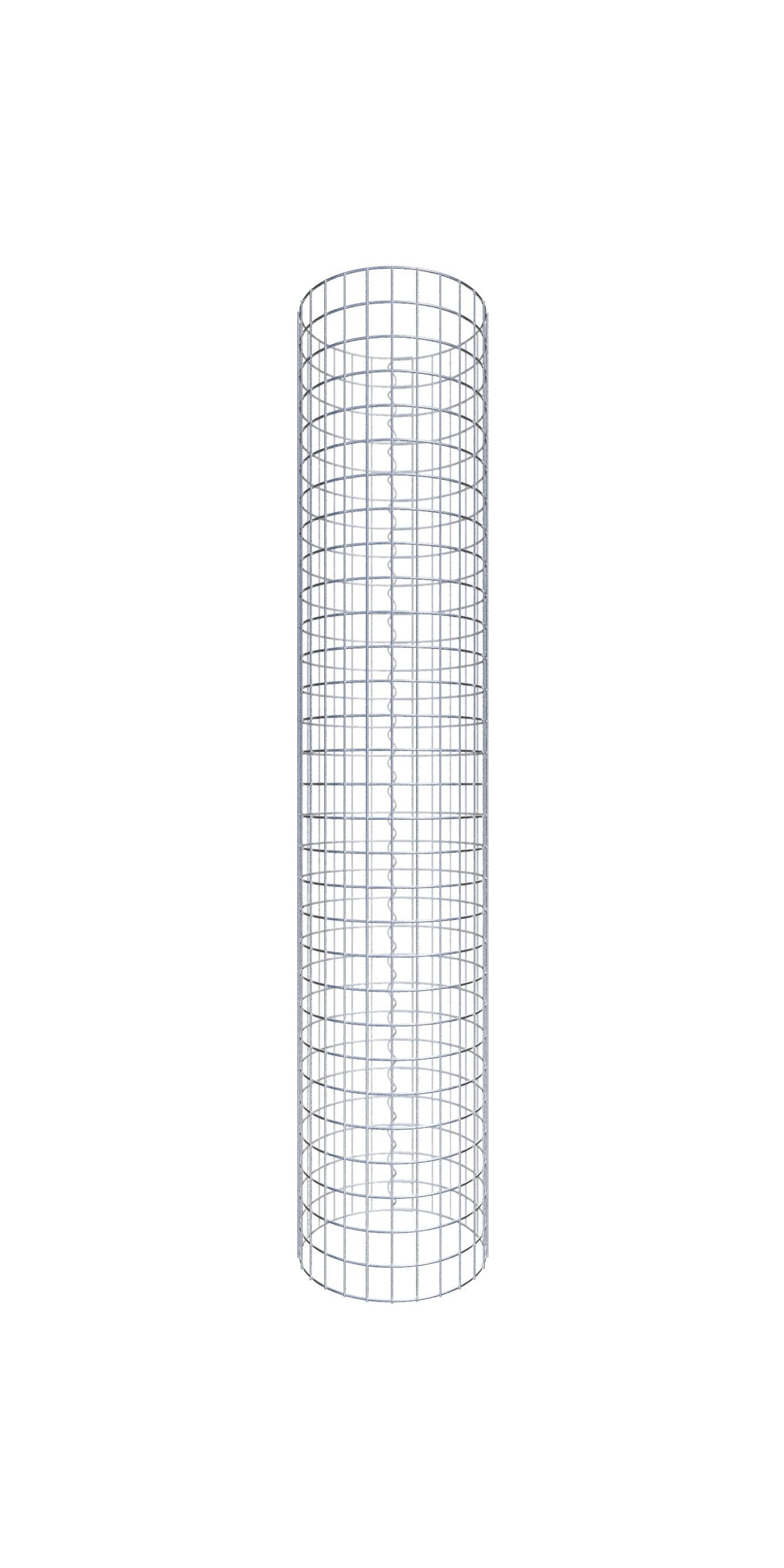 Kolumna gabionowa średnica 42 cm MW 5 x 5 cm okrągła - wysokość: 150 cm