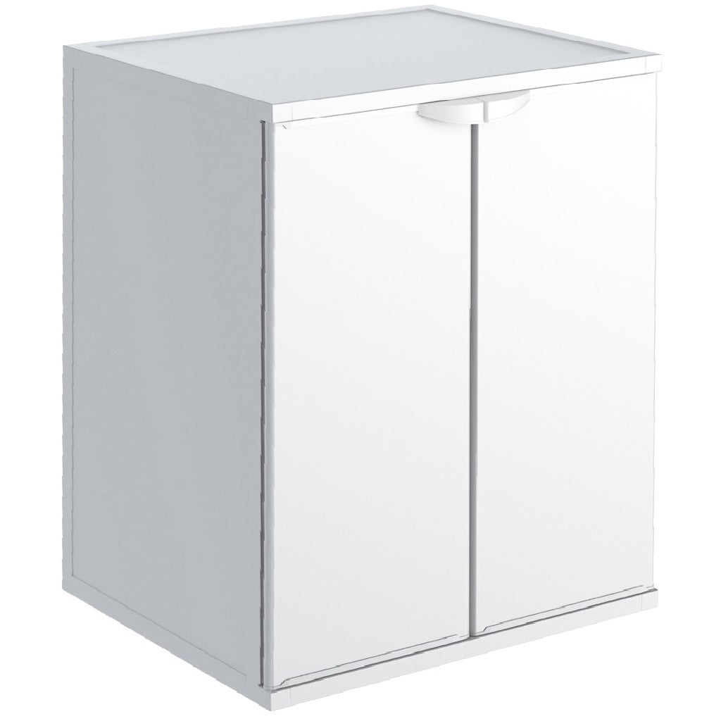 Meuble couvre-machine à laver en résine en kit protéction pour extérieur - 7