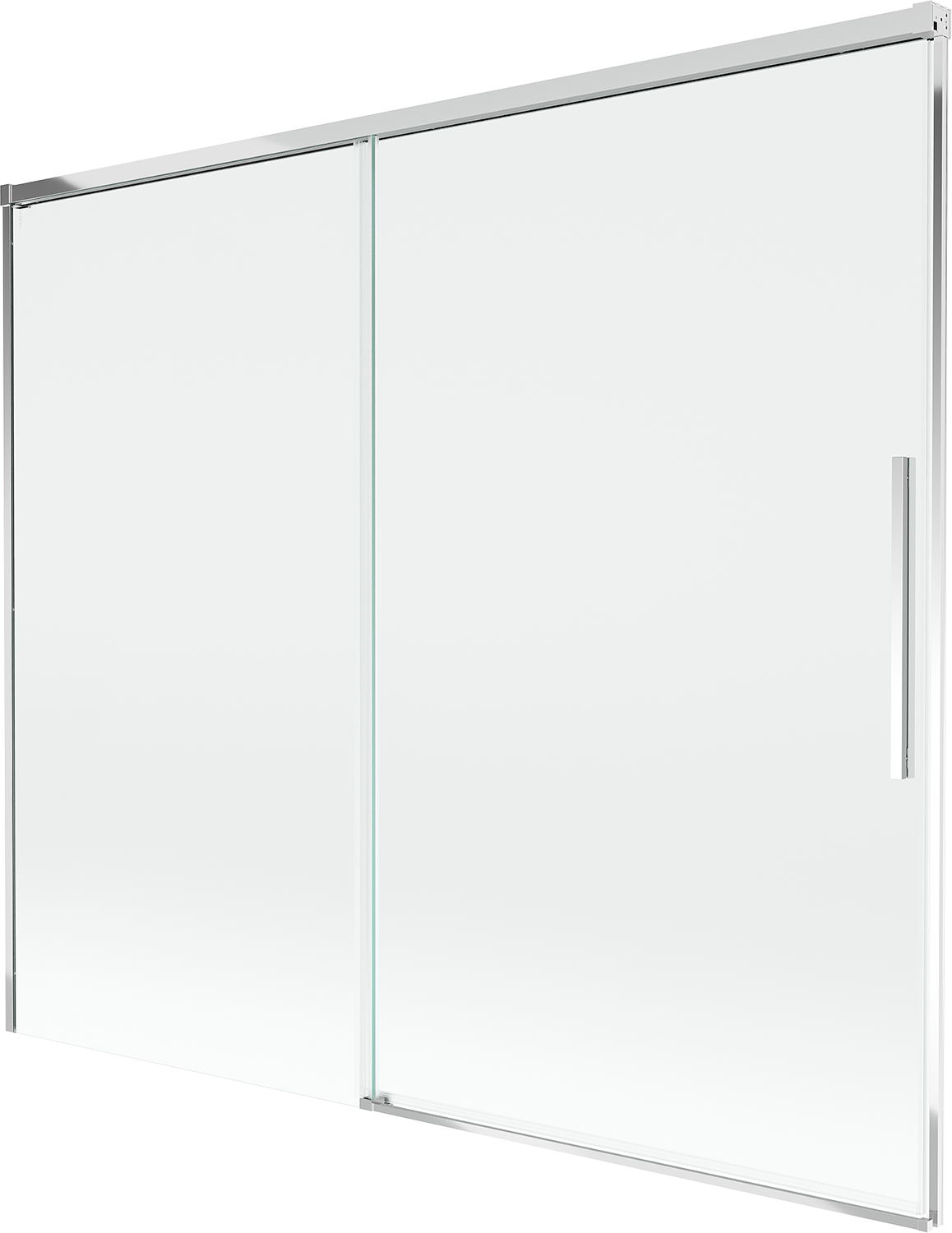 Mexen Rox parawan nawannowy 2-skrzydłowy rozsuwany 180 x 150 cm, transparent, chrom - 8C9-180-001-01-00