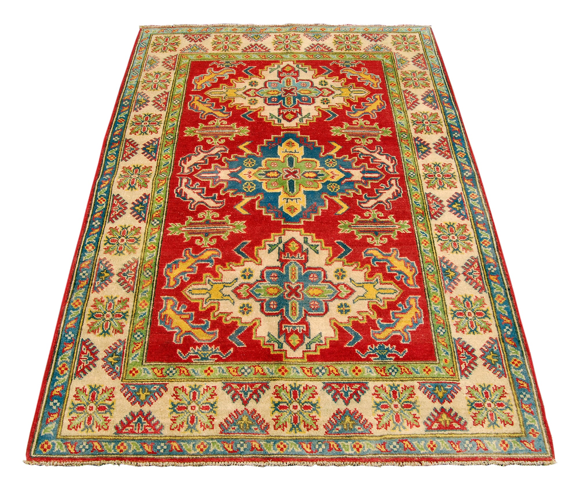 Dywan wiązany ręcznie Ghazni / Chubi - czerwony CM 180x125