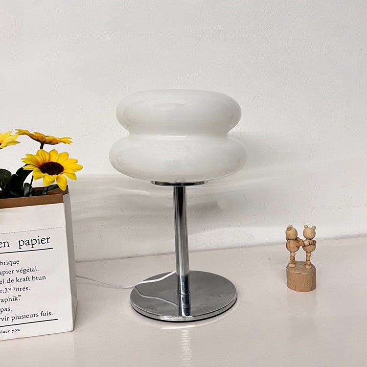 Lampa stołowa dla dziewczynek, lampka nocna, lampa do salonu, biurka, sypialni, przełącznik USB, ciepłe światło (biała)