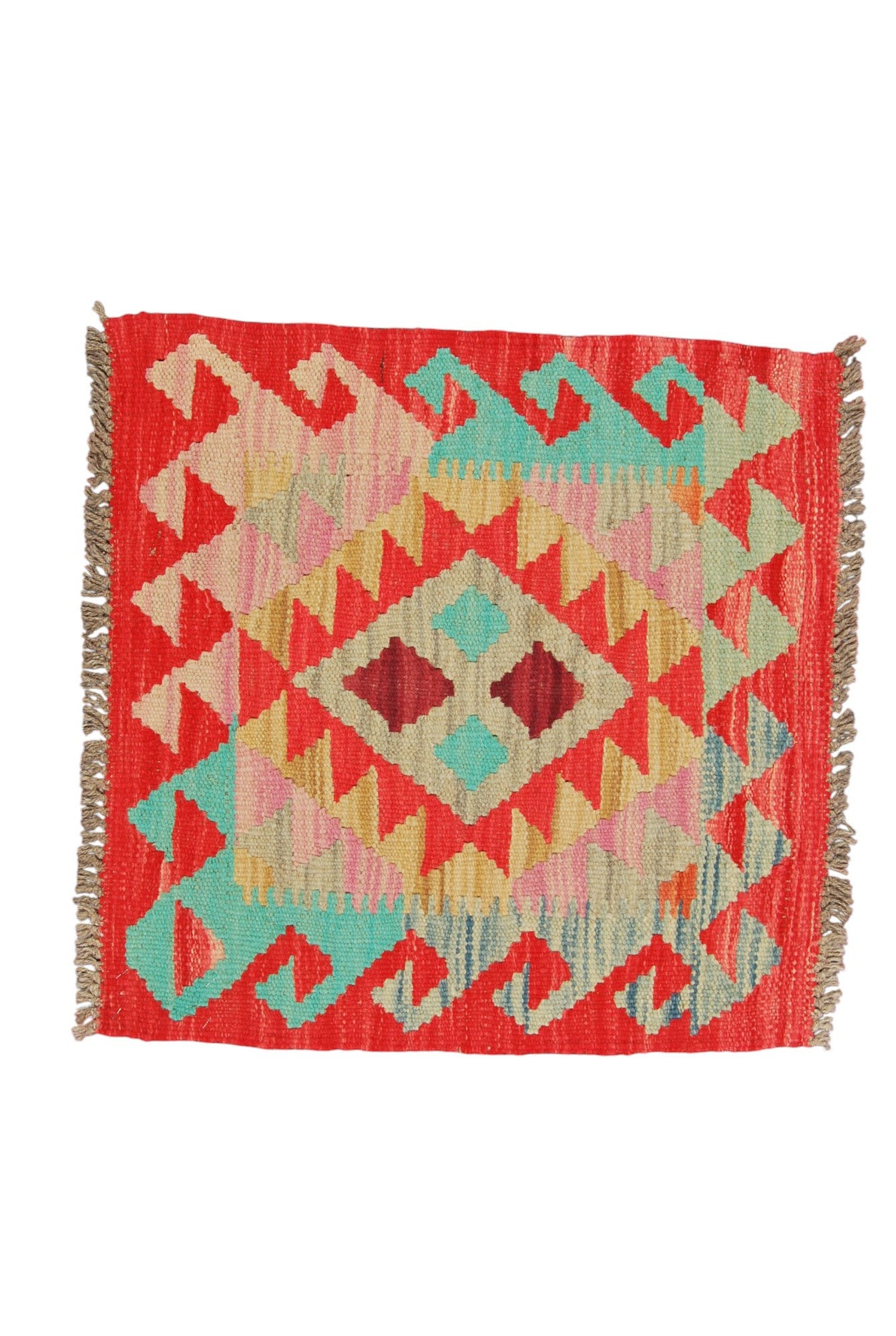 Oryginalny, ręcznie wiązany kilim Kaudani 51x51 cm (GalleriaFarah1970)
