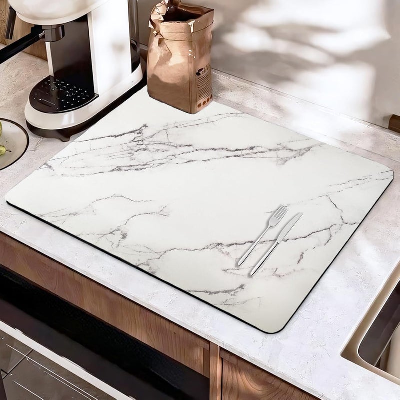 Mata do odsączania naczyń 30x40 cm, superchłonna, składana, antypoślizgowa, szybkoschnąca, do blatów kuchennych, barków, ekspresów do kawy