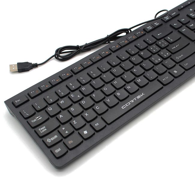 Tastiera Cablata Usb Con Filo Da Scrivania Sottile Slim Ufficio Economica Pc | Leroy Merlin Tastiera Cablata Usb Con Filo Da Scrivania Sottile Slim Ufficio Economica Pc | Leroy Merlin