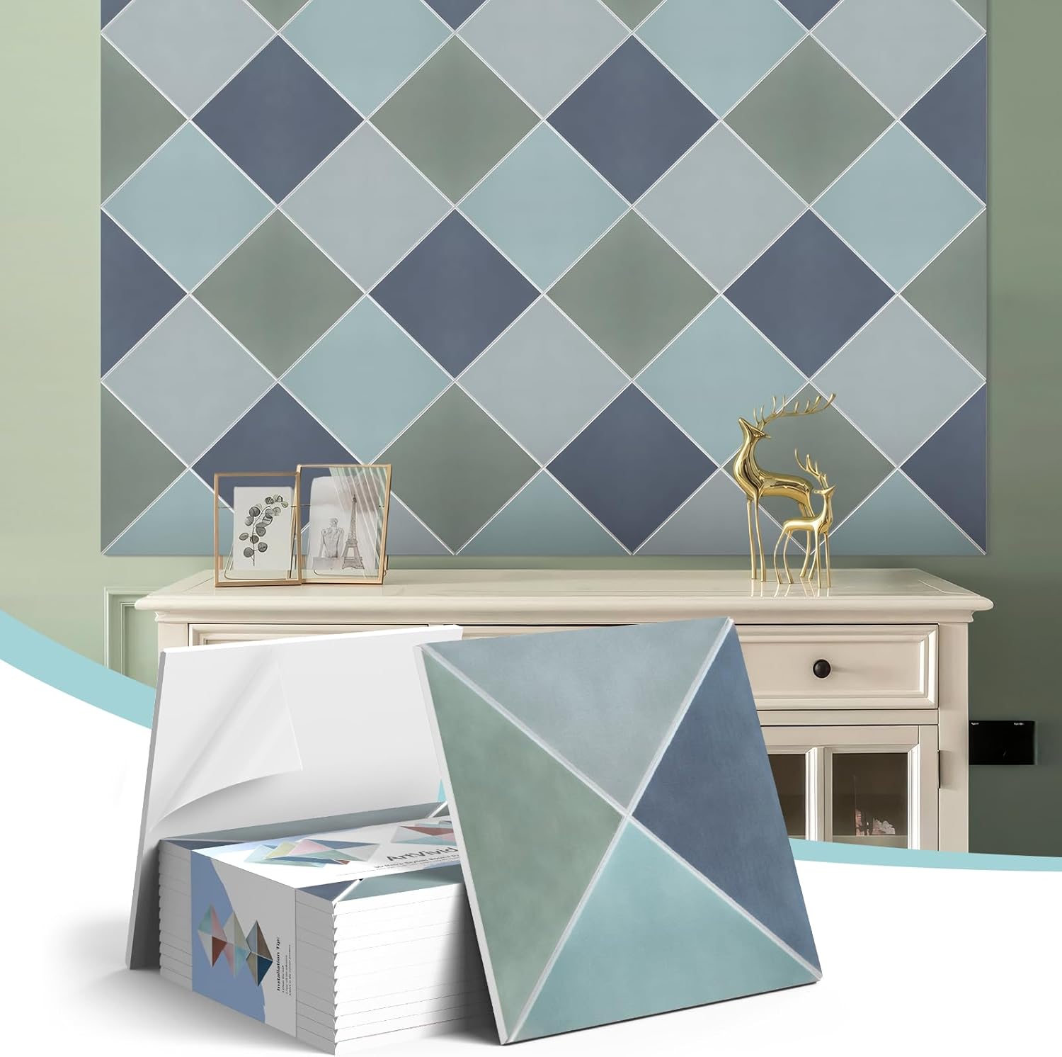 12 Samoprzylepnych Paneli Akustycznych 3D - Cegły w Stylu Retro 30x30x1cm - Izolacja Ścienna Anty-Hałasowa - Nowoczesna Dekoracja do Studia