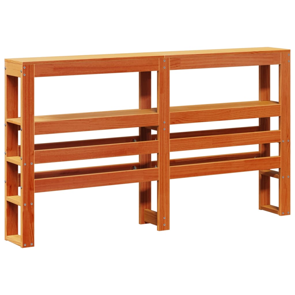 HBCY Creations Scarpiera rustica marrone in legno di pino massiccio a 3 ripiani con ripiani in rete metallica, per ingresso, fango, camera da letto e molto altro ancora
