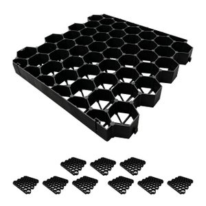 Griglia Geocell In HDPE Per Pavimentazione – Antiscivolo E Stabilizzante Per Vialetti, Pendii E Giardini, 40x40 Cm, Resistente A 816 Kg/cm²