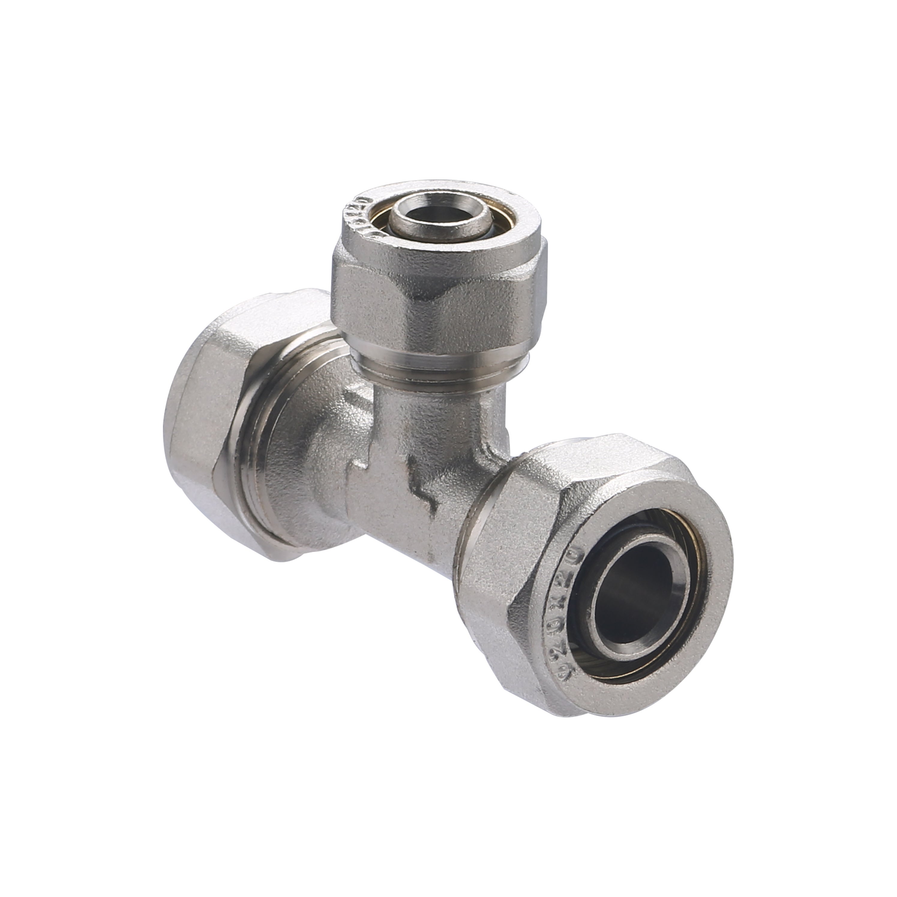 Raccord Multicouche à Compression (à Visser) Té Réduit Ø20 - Ø16 - Ø20 NOYON & THIEBAULT - 2