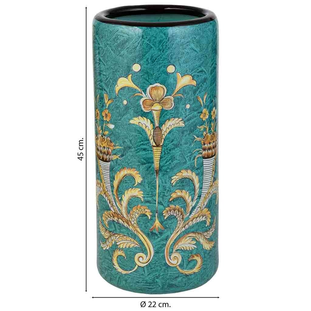 Porte-parapluie en céramique vert D22x45 - 3