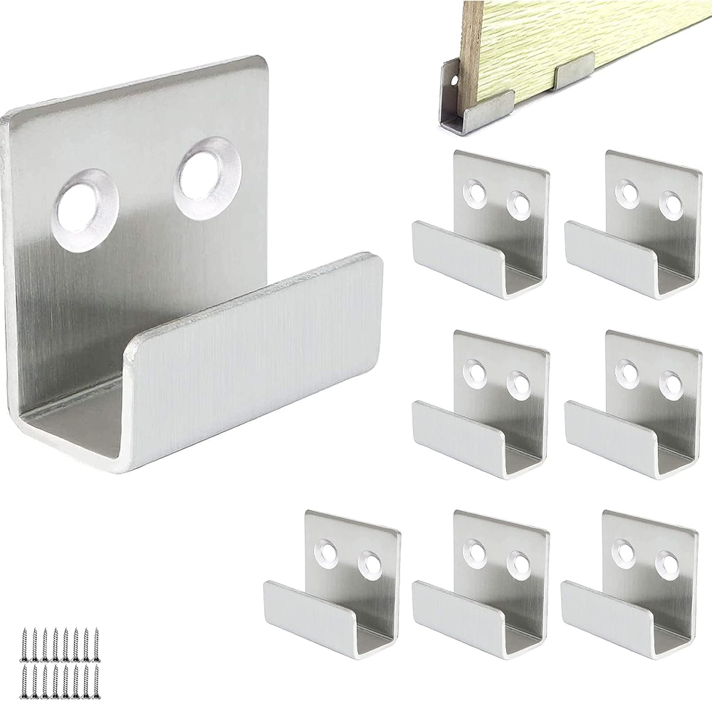 Payutou Lot De 4 Supports De Fixation En Verre Ronds En Aluminium Pour Fixation De Miroir De