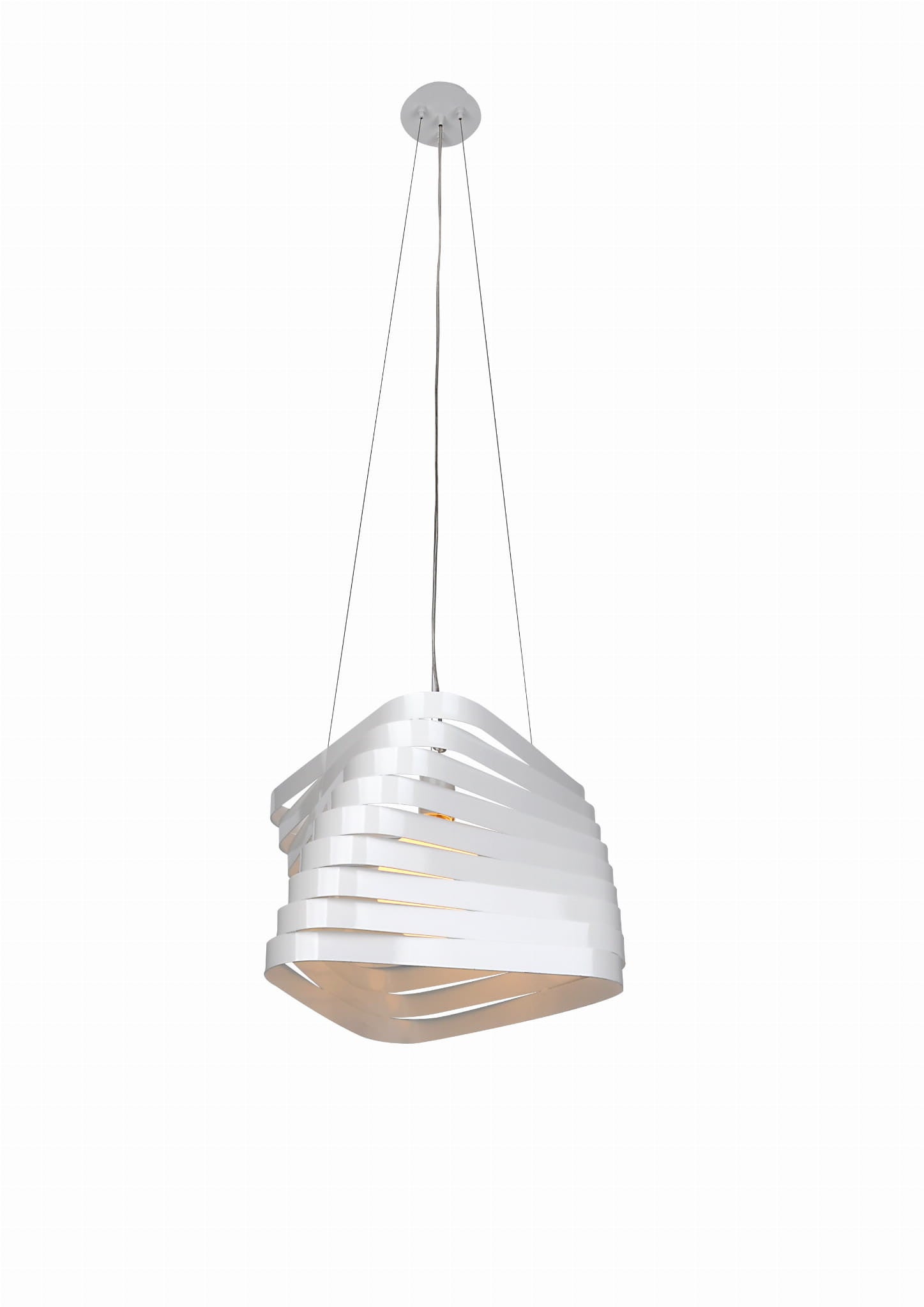 Lampa wisząca BIZO biała 1 x E27 x 60W wym: 140 x 40 x 40 cm Candellux