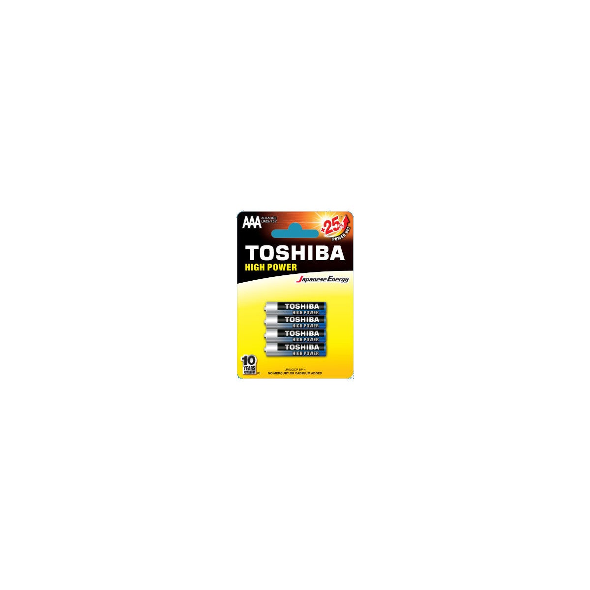 Set 4 baterii TOSHIBA R3 ALK high power BL4, Z-TOOLS LR03GCP BP-4 / EXT 10982 4buc