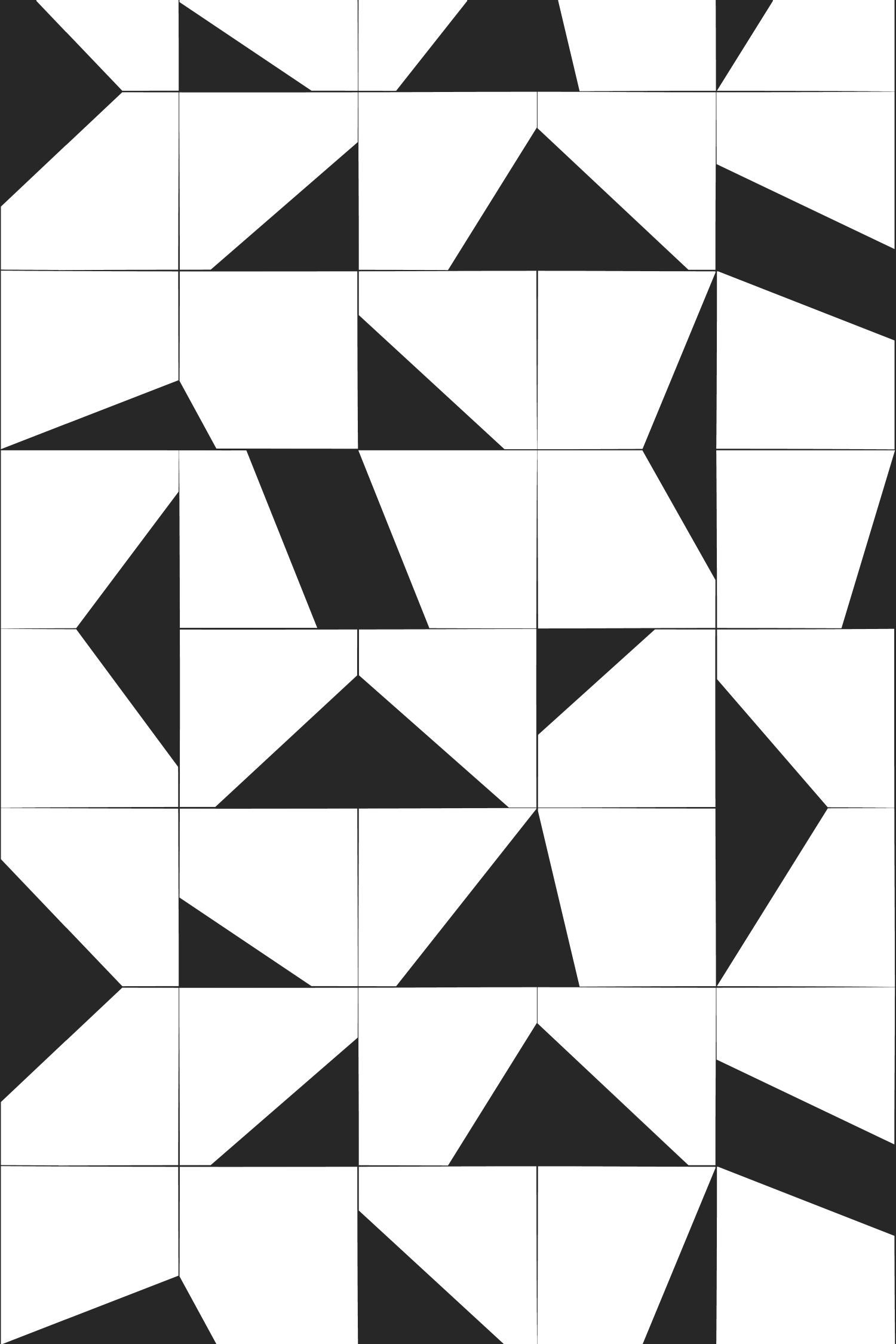 Fototapeta motyw płytek czarno-białym - 200 x 279 cm - ESTAHOME