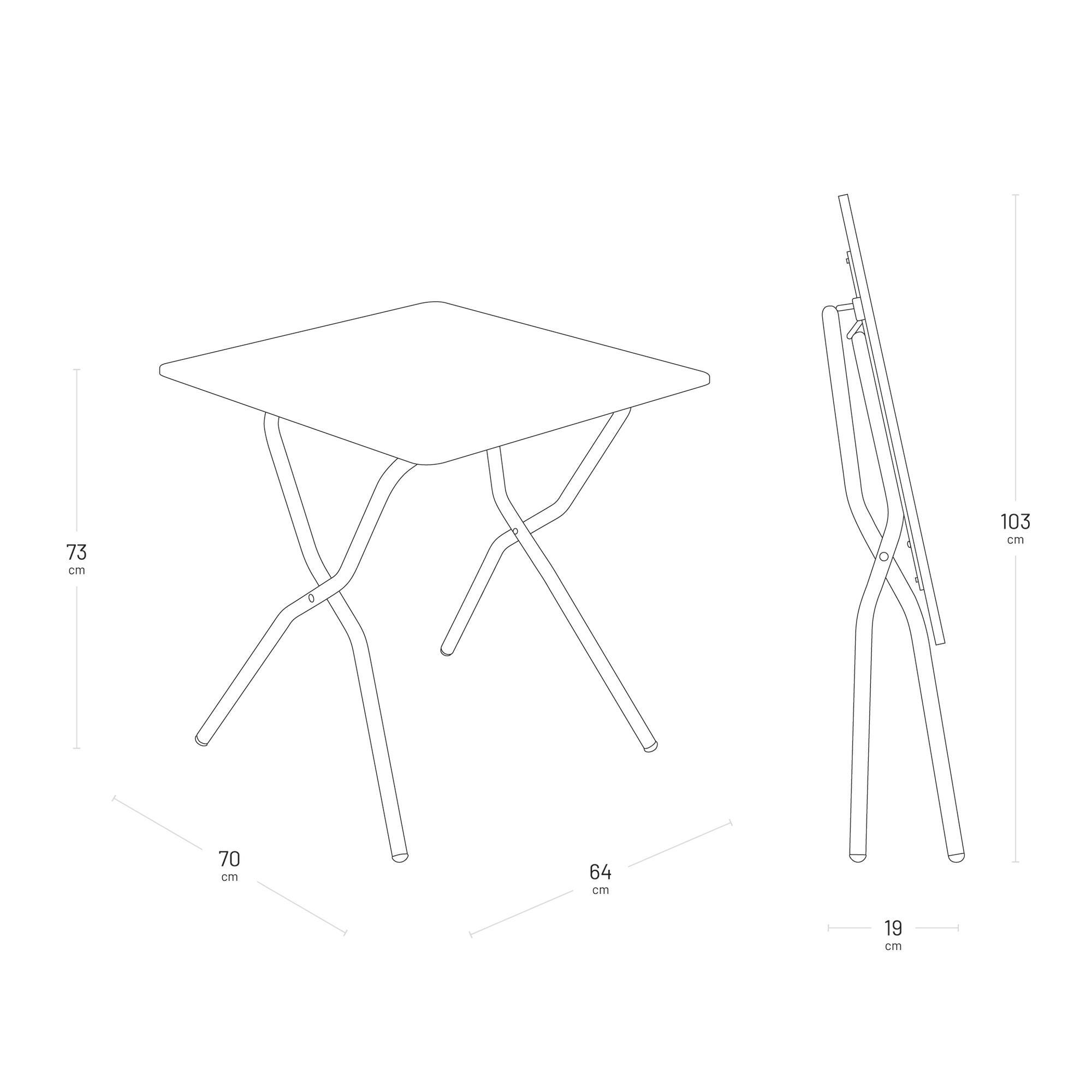 Table de jardin pliante - BALCONY - 5