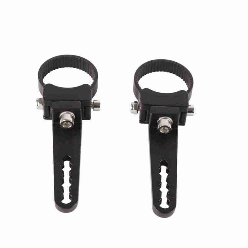 Lot de 2 colliers de fixation en aluminium noir pour barre lumineuse à ...