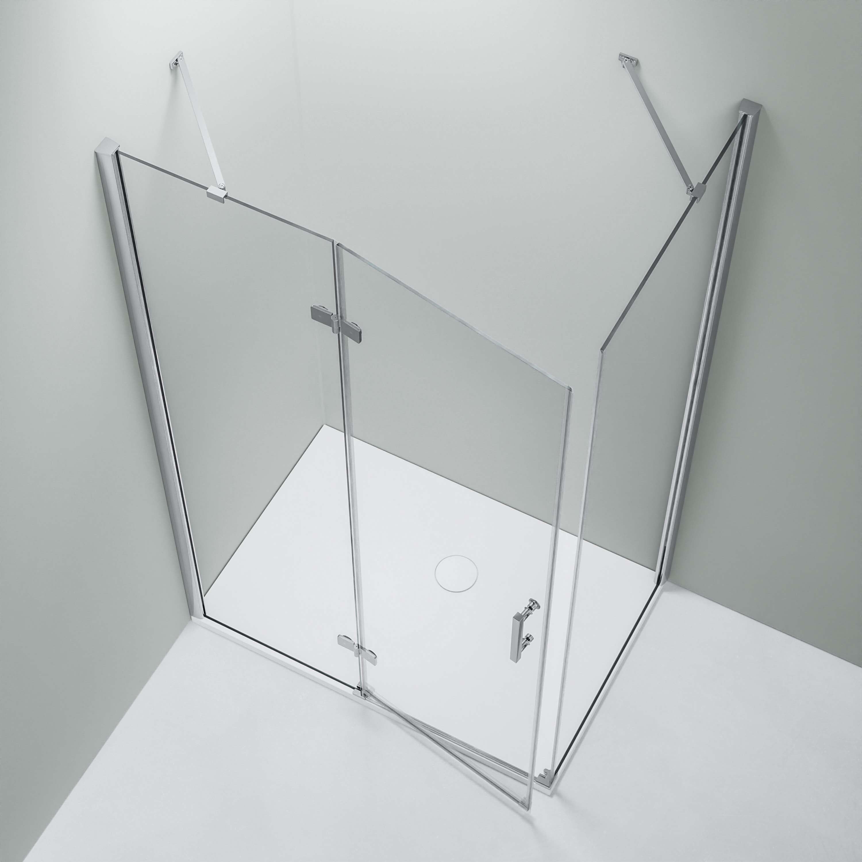 Bernstein Kabina prysznicowa narożna DX403 szkło 8mm - 90x100cm zawias lewy - 3