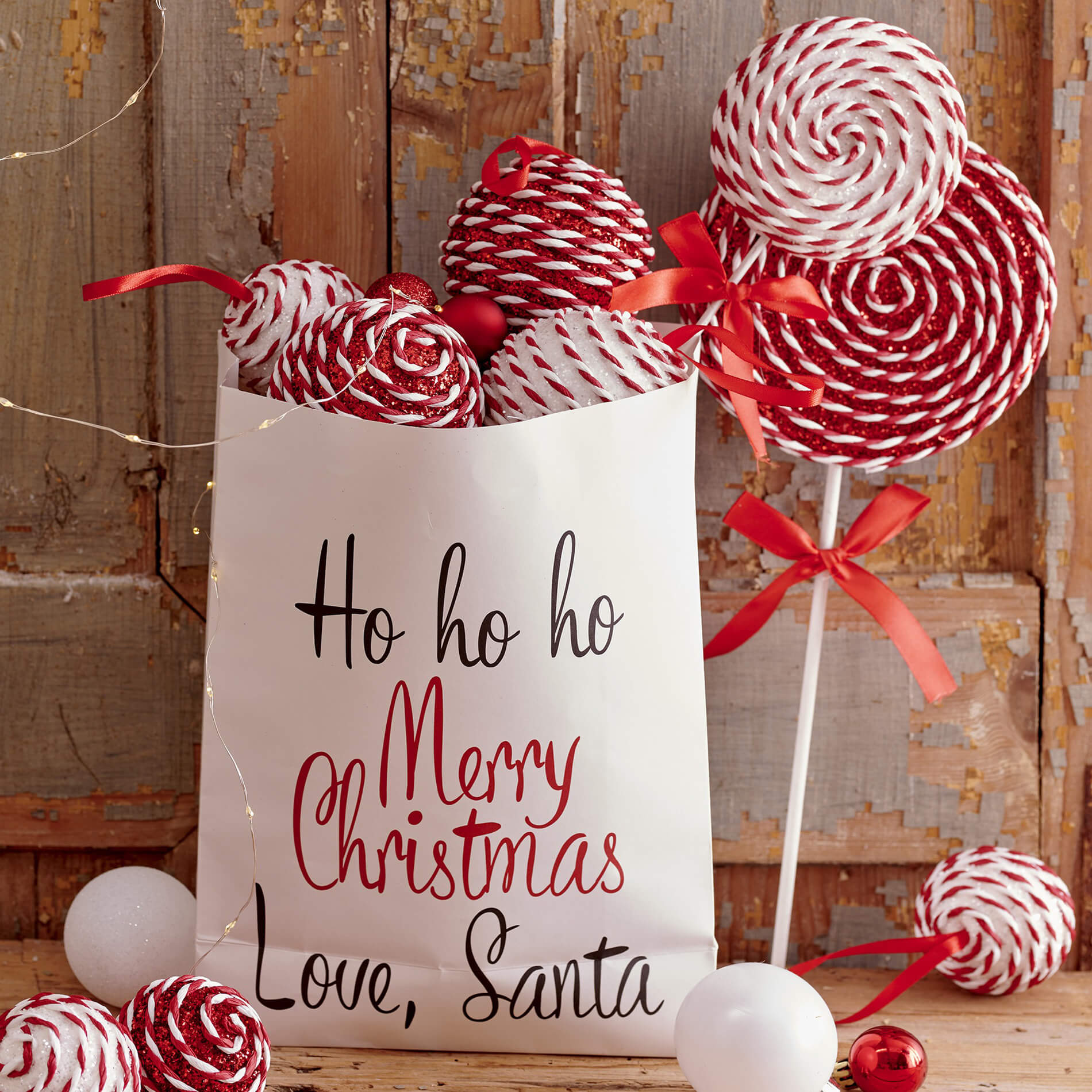 Rebecca Mobili Palline per Albero di Natale Bayd Ø 8 Vetro Rosso Bianco SET 2 pz - 2