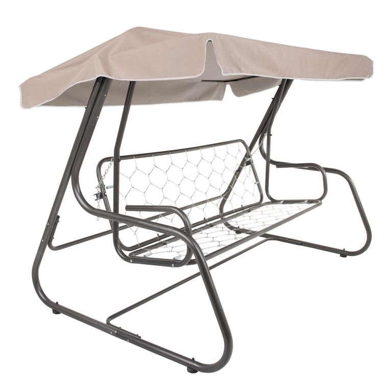 Daszek do huśtawki ogrodowej 214 x 122 cm cappuccino PATIO - 3