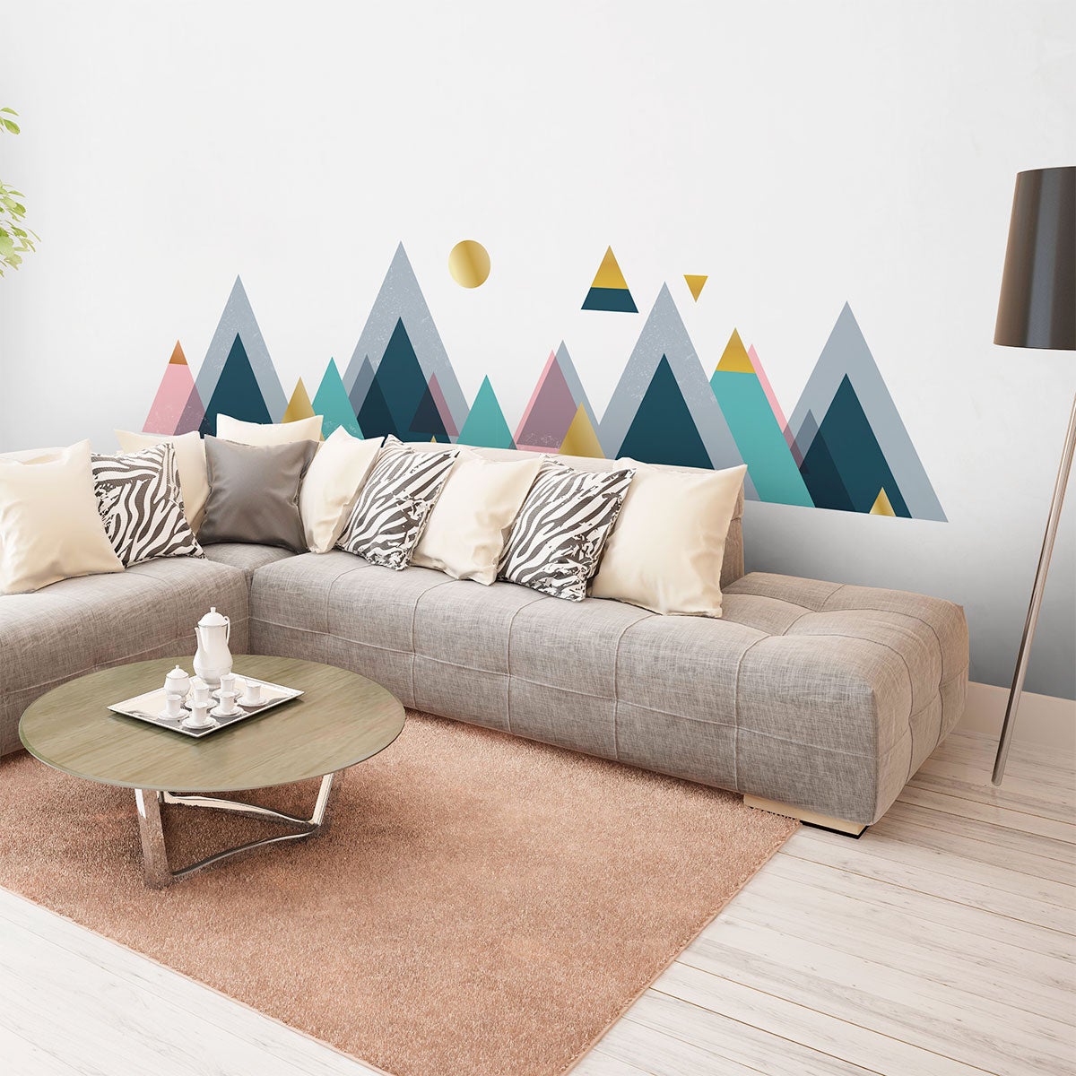 Adesivo montagna scandinavo tonga - Sticker adesivo - adesivi murali - 40x60cm - 3