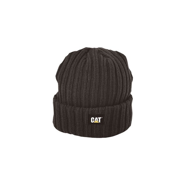 Bonnet grosses cotes Noir acrylique W01443 - Caterpillar