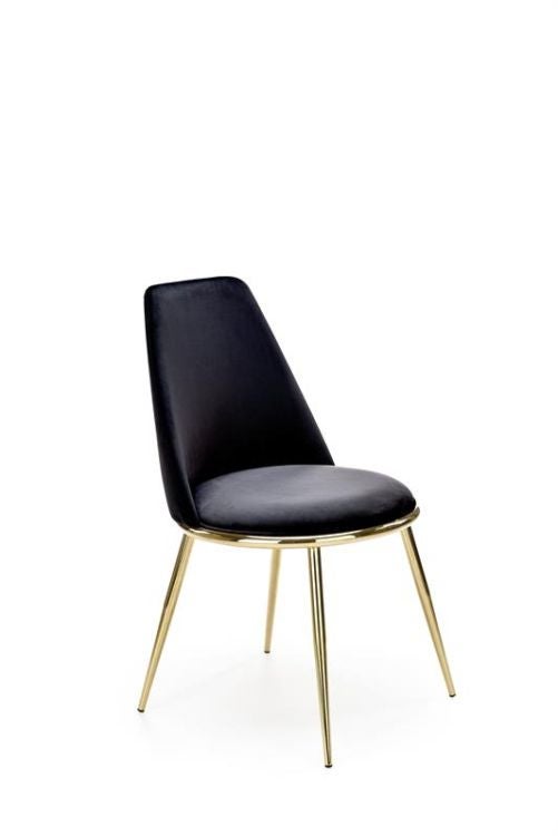 Krzesło tapicerowane K460 VELVET czarne