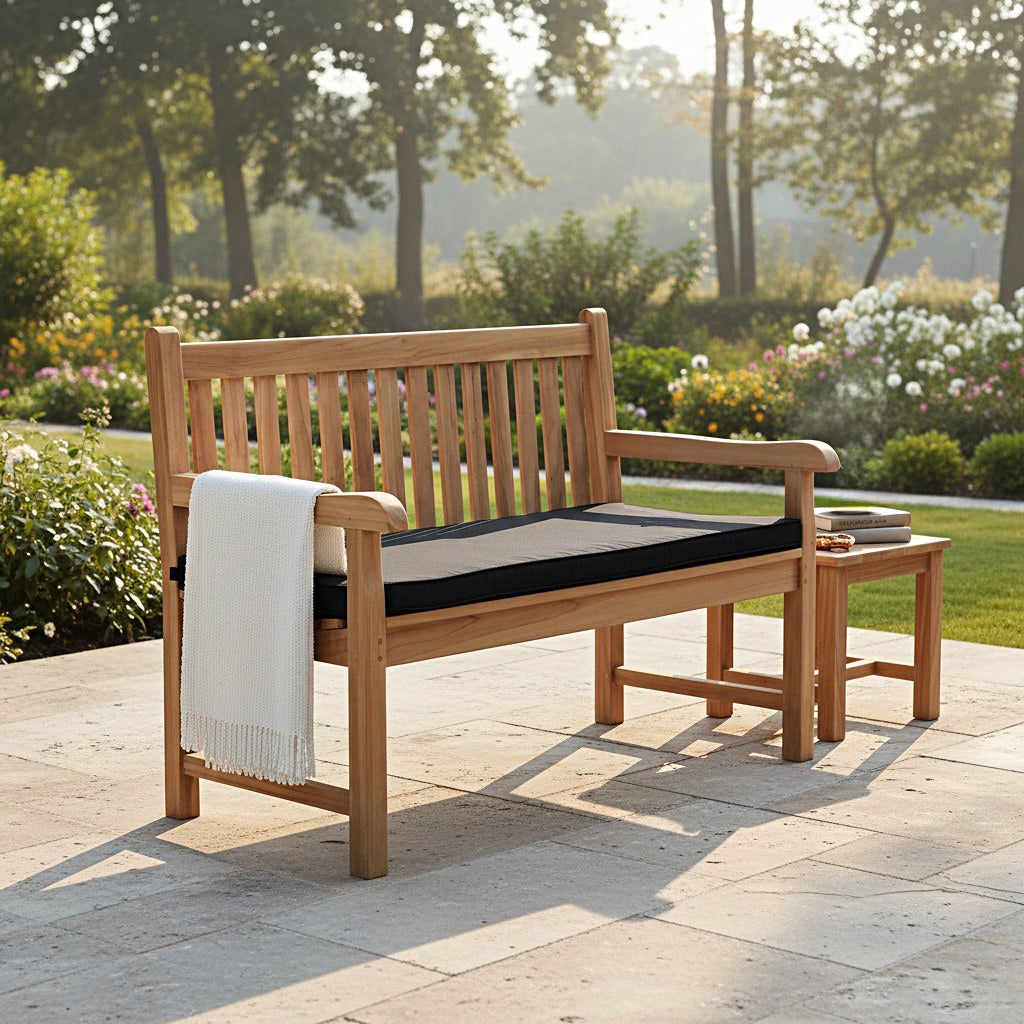 Banc en teck massif Notting Hill 130 cm - 4