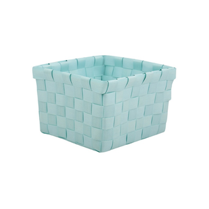 MSV Cestino Portaoggetti In Polipropilene – 10x10x7,5 Cm, Colore Cioccolato, Per Bagno, Cucina E Camerette