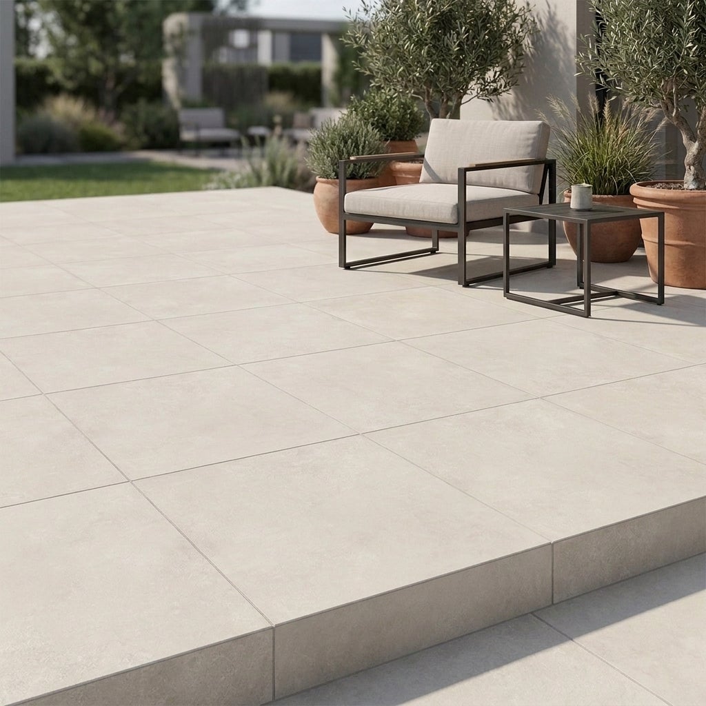 Dalle extérieur sur plots Arès 2.0 beige R11 60x60 cm - Réflex Boutique - 4