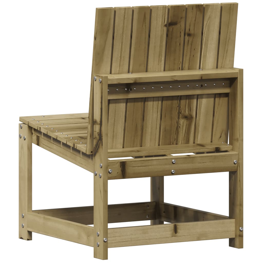 Chaise de jardin sans coussin en Bois Marron - 6