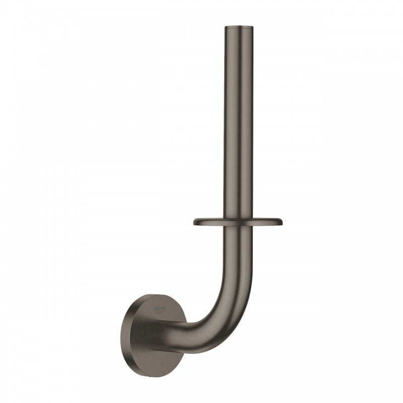 Suport hartie igienica Grohe 40385AL1, Essentials, pe perete, metal, mat, grafit